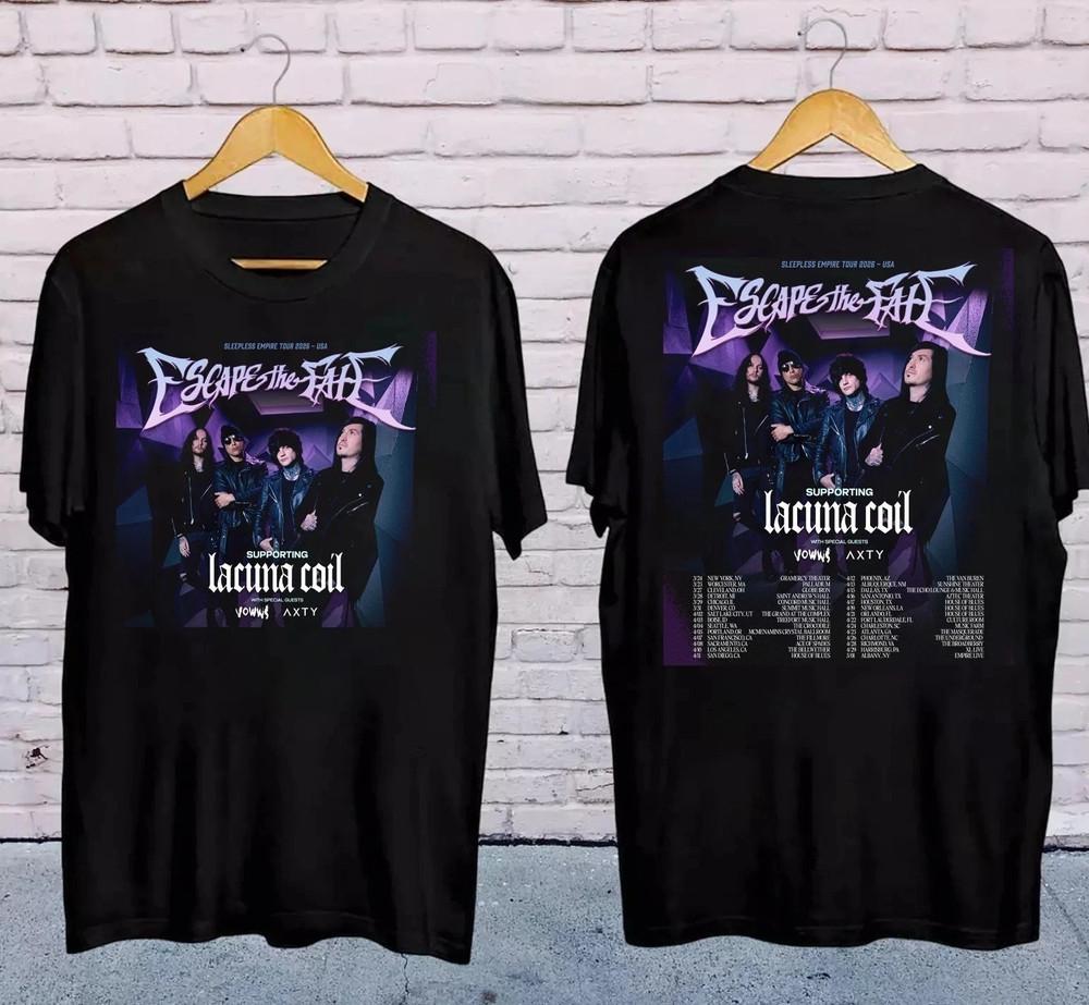 

Escape The Fate Sleepless Empire Tour 2026 Unisex T-Shirt Unisex T-Shirt S