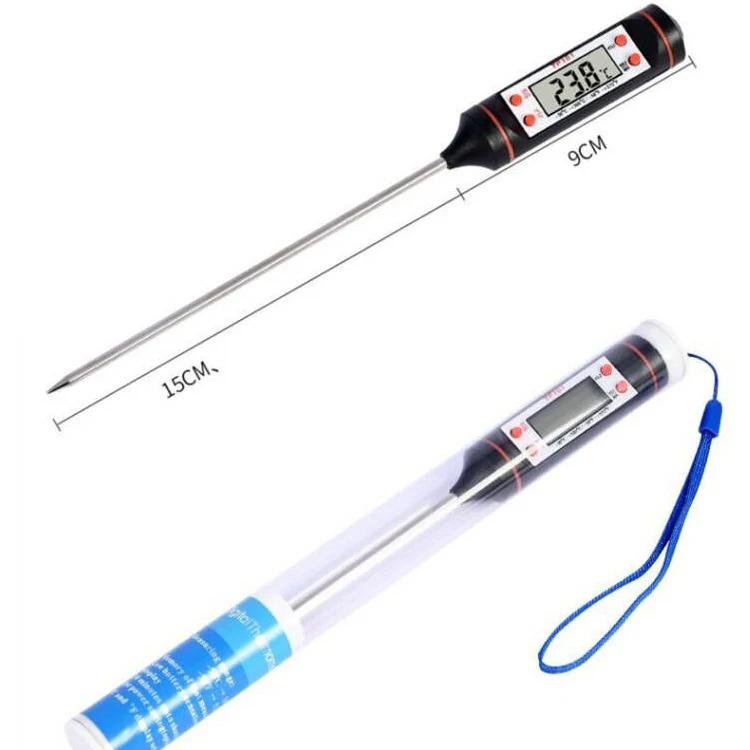 

15/30/50 см цифровой термометр для кухни с длинным зондом для приготовления пищи, датчик температуры, жидкостный термопарный измеритель для духовки
