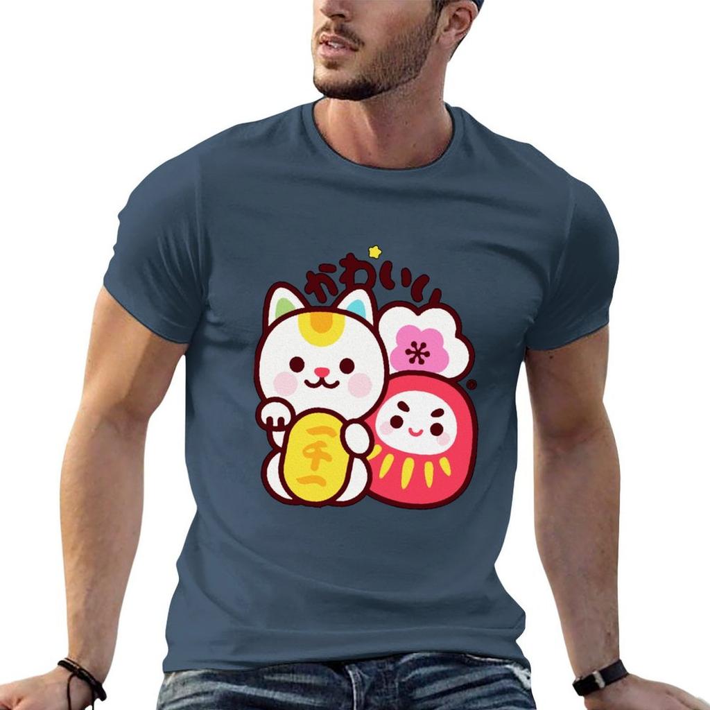 Maneki Daruma Kawaii TShirt  Maneki Daruma Kawaii Sticker TShirt t shirt man designer t shirts for man pack white TShirt