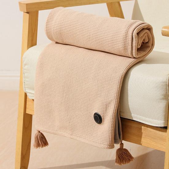 Isıtmalı Şal Güvenli Eller Serbest Fermuar Tasarımı Hızlı 15 Saniyede Isıtma 3 Ayarlanabilir Sıcaklık Ayarı USB Güçlü Taşınabilir Isıtmalı Battaniye