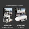 Europäischer Stil LKW Baustein Tankcontainer Kombinationen, Ideales Geschenk für Autosammler und Modellbau