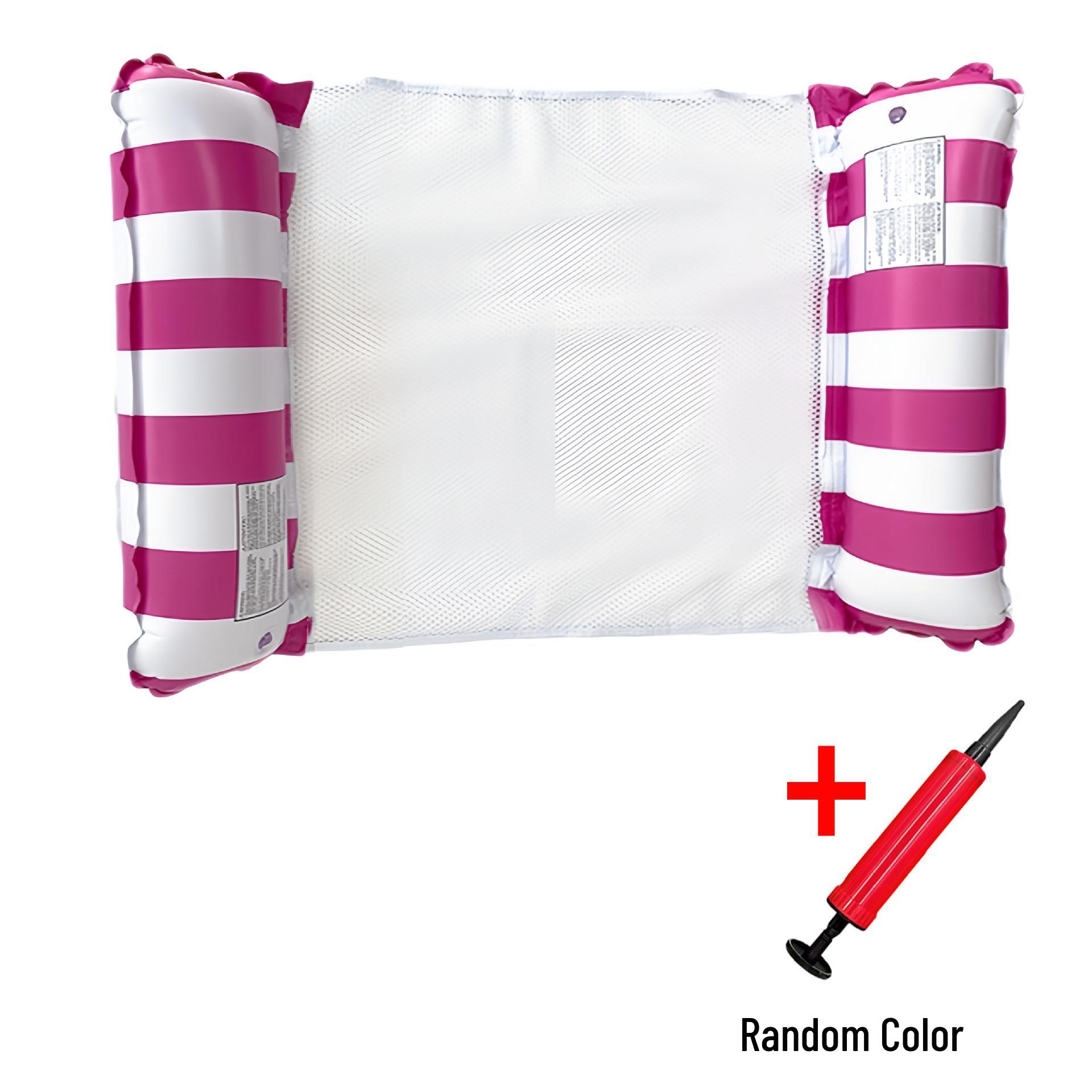 Foldable Striped Floating Lounge Chair and Water Hammock Hot-selling