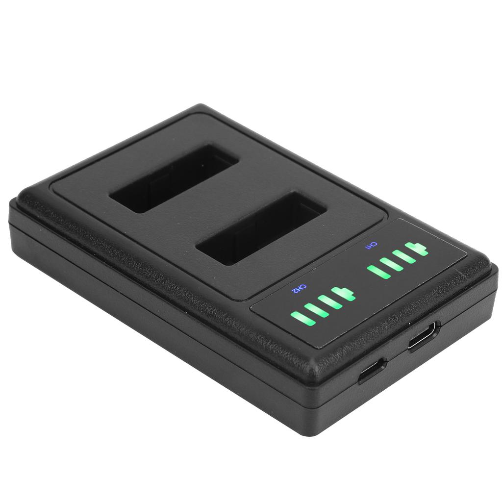 Přenosná mini nabíječka baterií pro fotoaparáty NPBX1 Duální nabíječka s LCD displejem