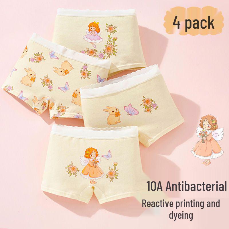 

Girls Cotton Underwear: No-Wedgie, Soft & Comfortable Boxer Shorts for Little and Baby Girls M: 3-5 Years, 25-35 kg