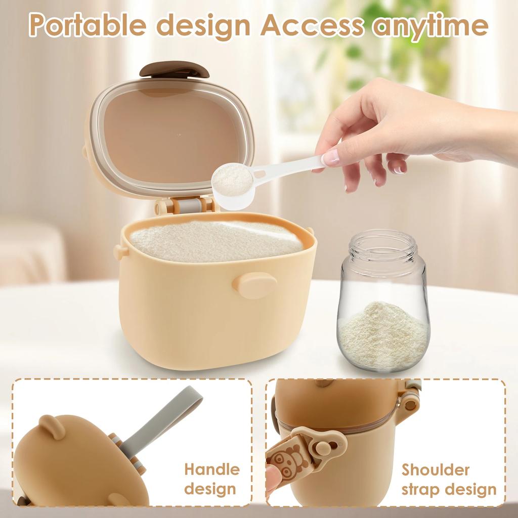 Baby Milk Powder Box Portable Infant Feeding Container Newborn Food Storage Box Powder Dispenser Kid Meal Toddler Snack Fruits