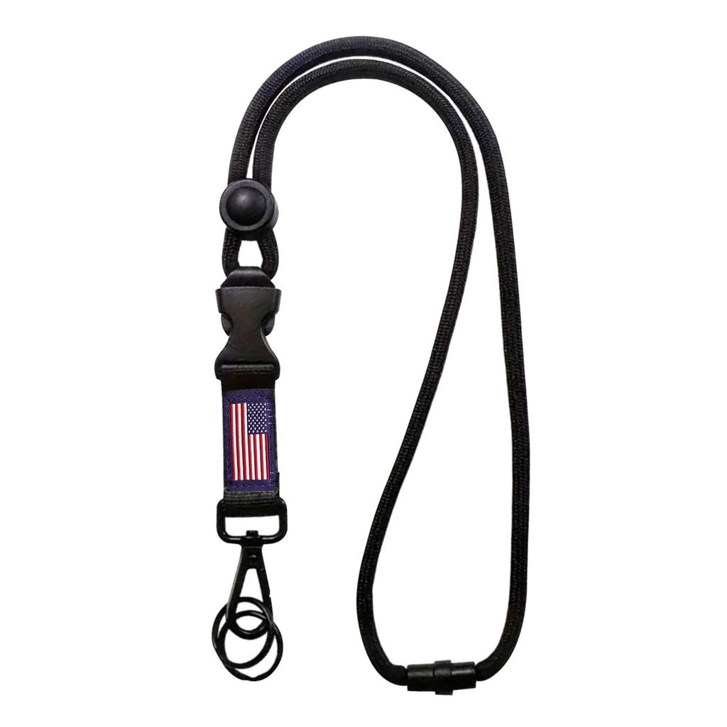 New Heavy Duty Removable Badge Reel Holder Keychain Hanging Neck Strap Lanyard Tactical Id Name Card Holder For Outdoor Hiking