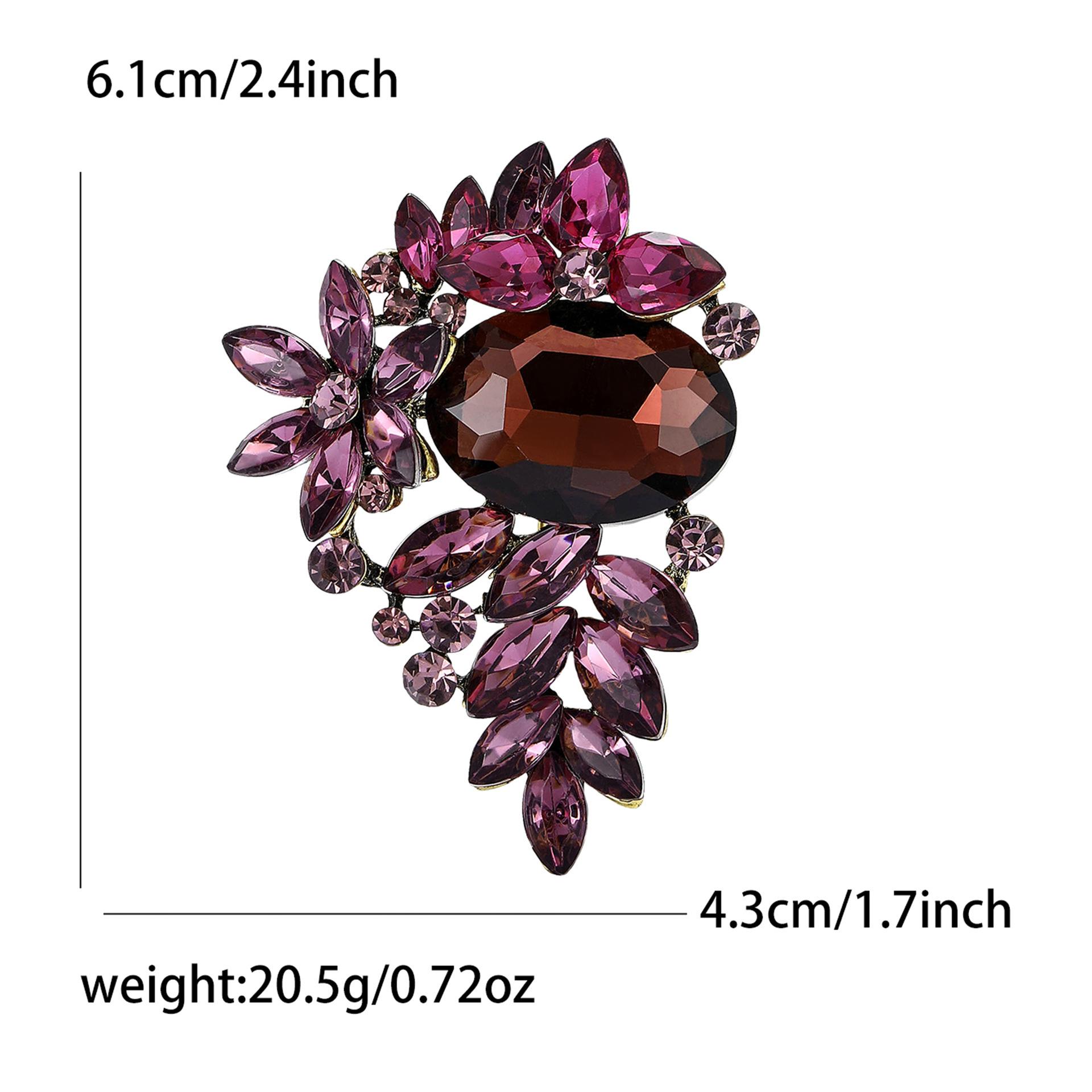 

Роскошный высококачественный сплав горный хрусталь цветок брошь темперамент универсальный женский костюм кардиган корсаж ювелирные изделия булавка