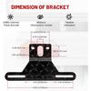 RED WOLF Trailer License Plate Light Holder Aluminum Utility License Plate Bracket For RV ATV Trailer Adjustable License Plate Metal License Plate
