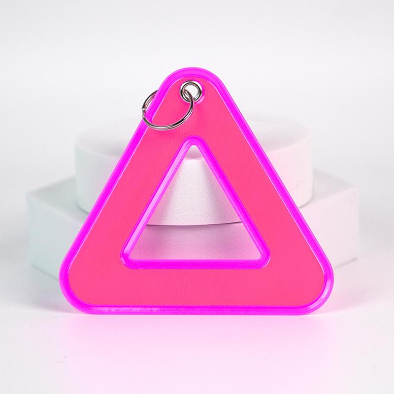 

Reflective Pendant For School Bags Triangle Safety Reflector Student Safety Hanging Tag For Night Walking And Cycling A5