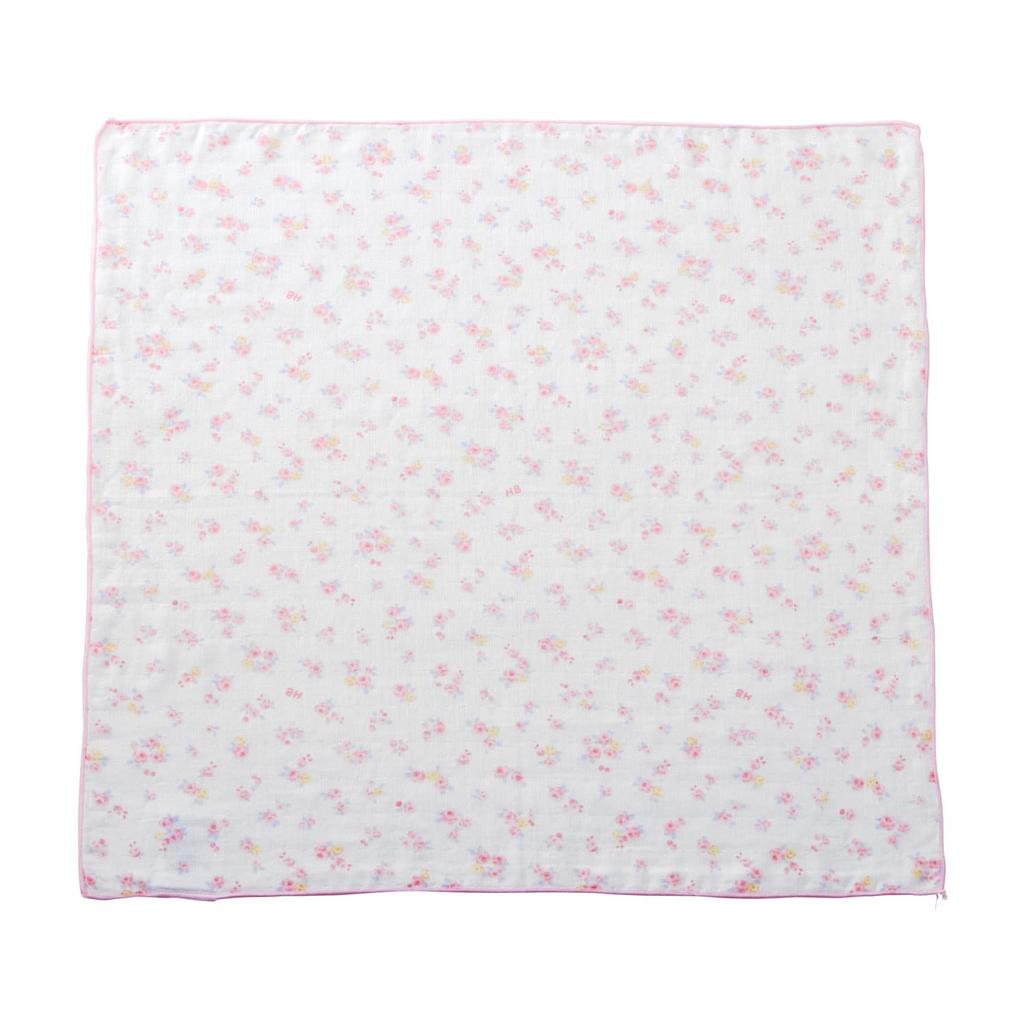 MIKI HOUSE HOT BISCUITS Gauze Handkerchief Set for Boys and White and One Size Fits Newborns, Girls, Pink, All, 76-8037-490