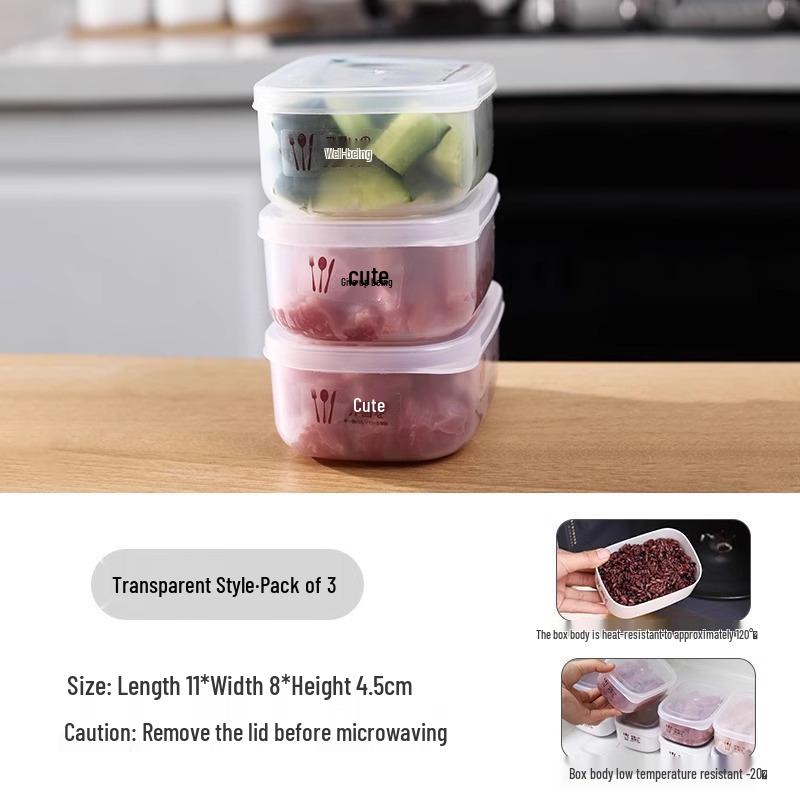 Refrigerator Food Storage Box: Freezer-Safe, Fresh-Keeping, BPA-Free Organizer for Meat Compartments.