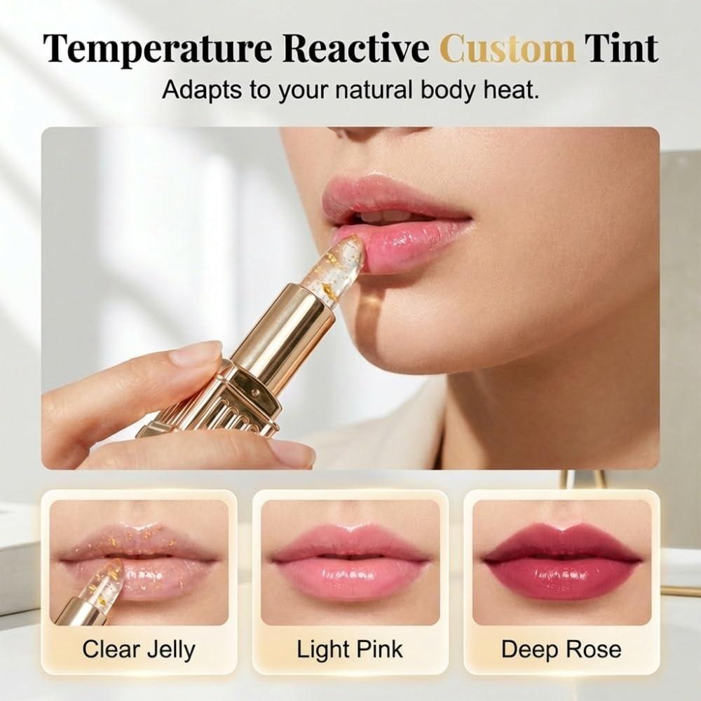 2026 Upgrade Lipstick for Older Women, PH Color Changing Lipstick Skin-Adaptive Lipsticks, Transferproof Clear Lip Sticks (3 pcs)