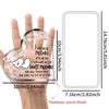 2D Flat Best Friend Birthday Gifts Heart Acrylic Desktop Decoration Plaque, Home Decor Plaque Hanging Wall Art Decorative Garden Decoration for Room D