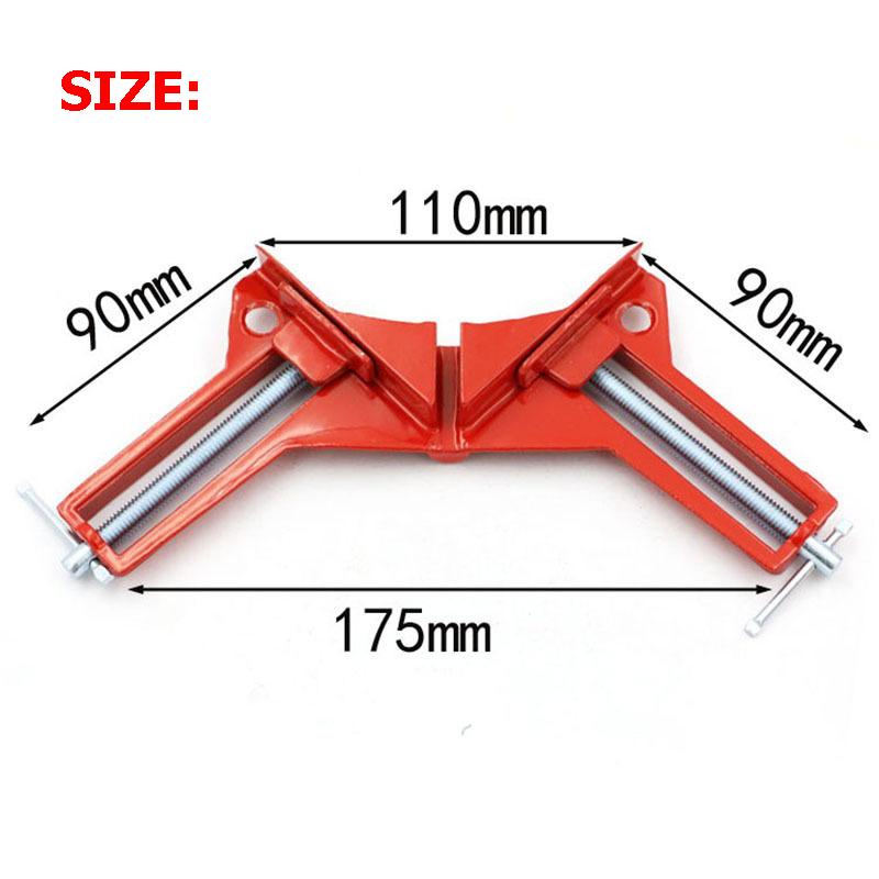 

Многофункциональный зажим под прямым углом 90 градусов, фиксированный зажим, ручные инструменты для деревообработки, зажим для аквариума с одной и двойной ручкой 1PC красный