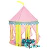 3107746 vidaXL Tente de jeu pour enfants avec 250 balles Rose 100x100x127 cm
