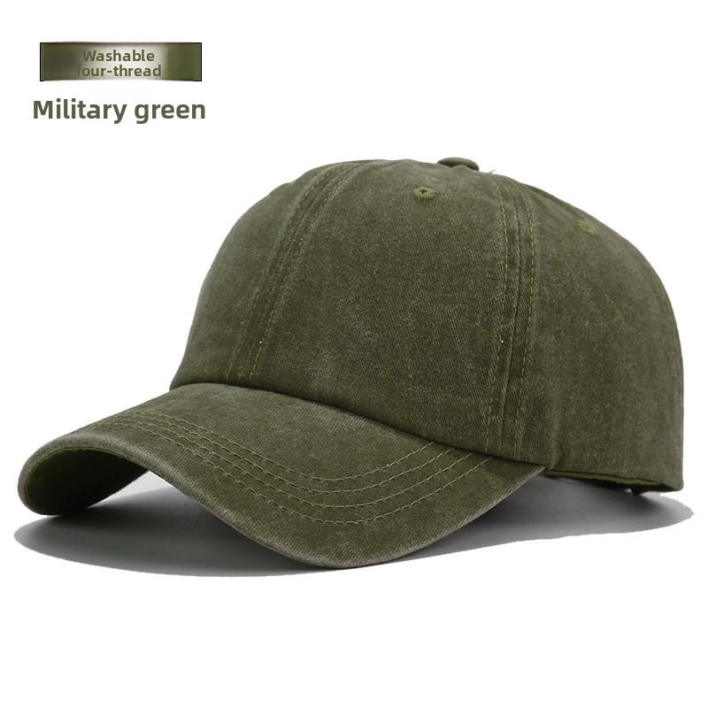 6-panel Washed Cotton Twill Baseball Cap Custom Logo Unisex Vintage Adjustable Washable Hats Factory Direct
