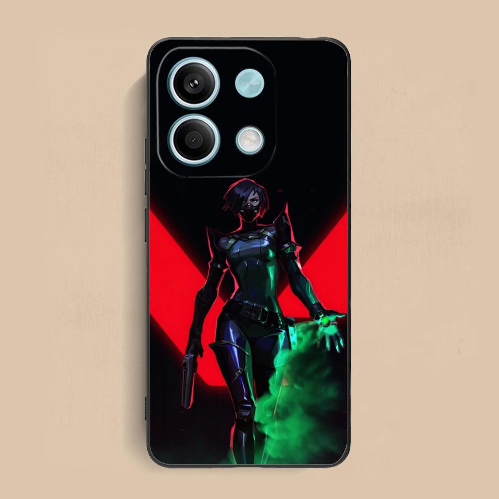 Valo Viper Phone Case for Xiaomi Redmi Note 14 13 12 11 S Pro Plus 4G 5G Soft TPU Shockproof Cover