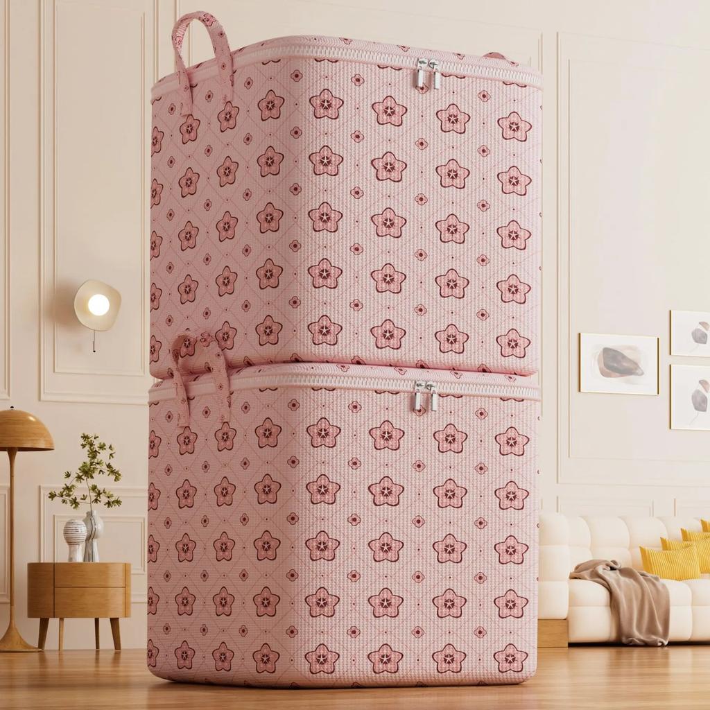 Large Capacity Waterproof Household Moving Bag Home Storage Clothes Cotton Quilt Bag Storage Box Multifunctional Storage Bag