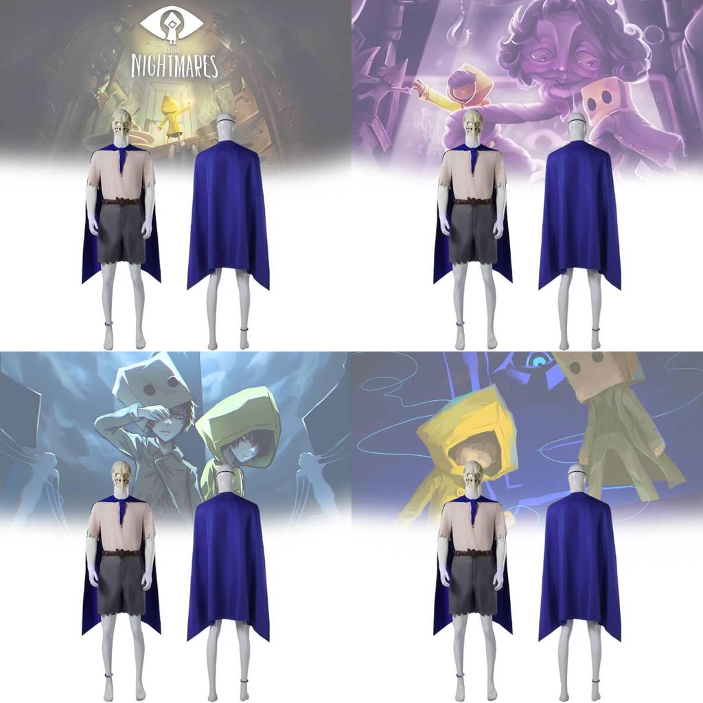 Little Nightmares Cosplay Costume For Adults Featuring Unique Alone Character Design In Blue Color