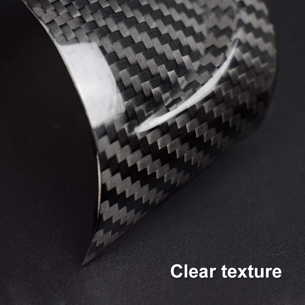 AIRSPEED Carbon Fiber Car Steering Wheel Button Sticker Mini Cooper R55 Clubman R56 R57 Accessories