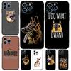 German Shepherd Dog Cartoon Case For iPhone 17 Pro Max 14 13 12 11 15 16 Pro Max Mini 15 Plus 16e 17 Air Phone Cover