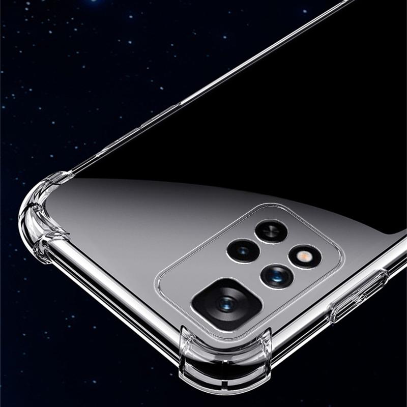 Xiaomi Redmi Note 10 11 12 4G 10s 11s 12s 12 Pro A1 A2 Plus 10 2022 10C 12C 13 13C 5G İçin Şeffaf Kılıf