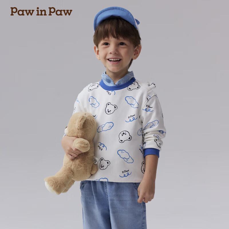 PawinPaw Kids  Cartoon Bear Long Sleeve Sweatshirt 120