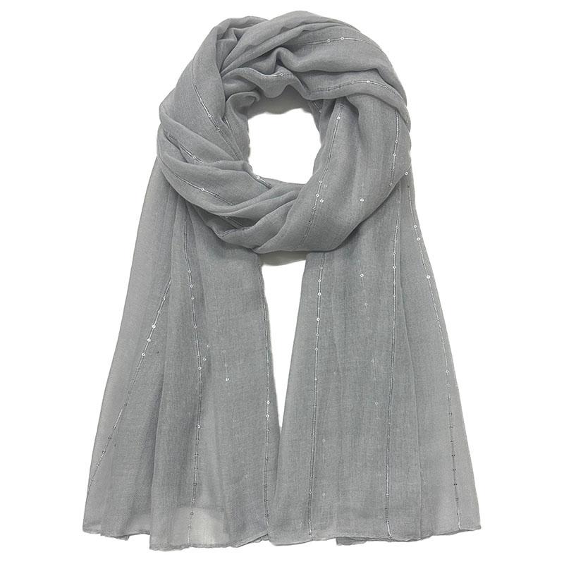 

Shimmer Glitter Sequins Scarf for Women Muslim Hijab Scarves Big Size Long Shawls Islamic Turban Solid Headscarf