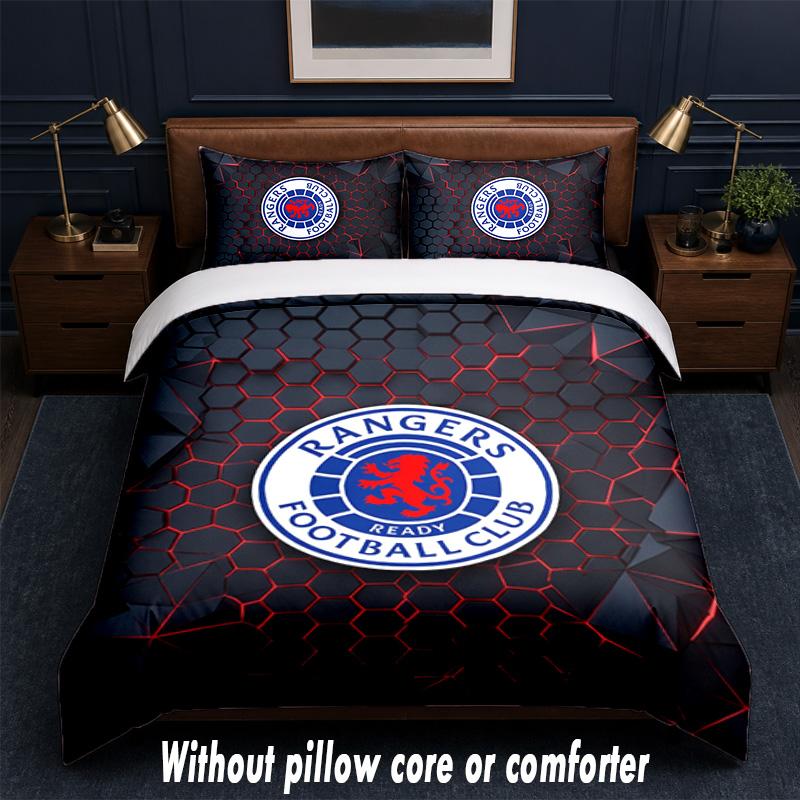 Set Biancheria da Letto Design Rangers FC 1 Copripiumino + 2 Federe Morbido Traspirante Biancheria da Letto per la Casa