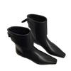 Flats Women Ankle Boots Square Toe Fashion Sexy Leather New Shoes 2025 Trend Designer Classic Buckle Goth Winter Botas De Mujer