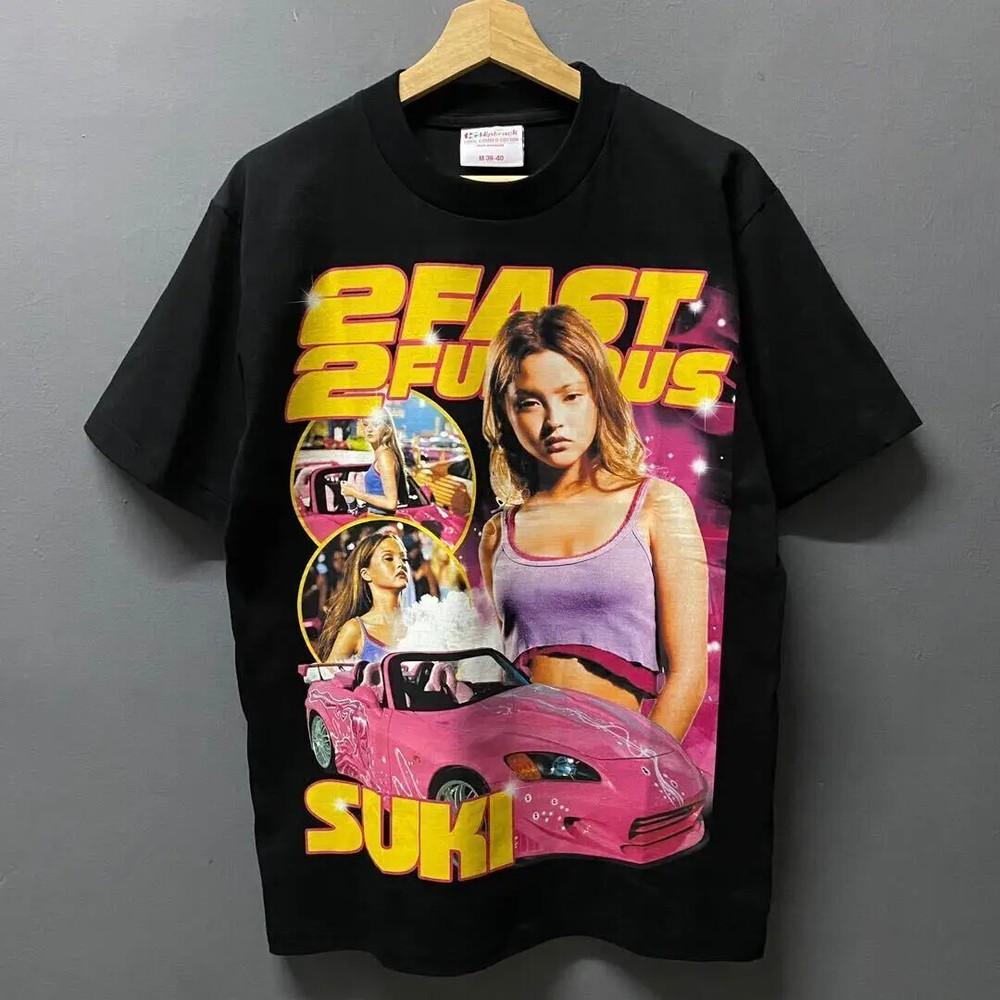 Suki 2 Fast 2 Furious Black Short Sleeve Cotton T-shirt Unisex S-5XL VM8216 Unisex T-Shirt S