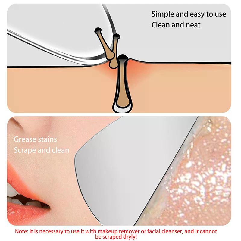 Strumenti di Bellezza Pulizia Pori Capelli Acne Raschietto Acciaio Inossidabile Punti Neri Paletta Viso Rassodare Pelle Massaggio Guasha Cura della Pelle