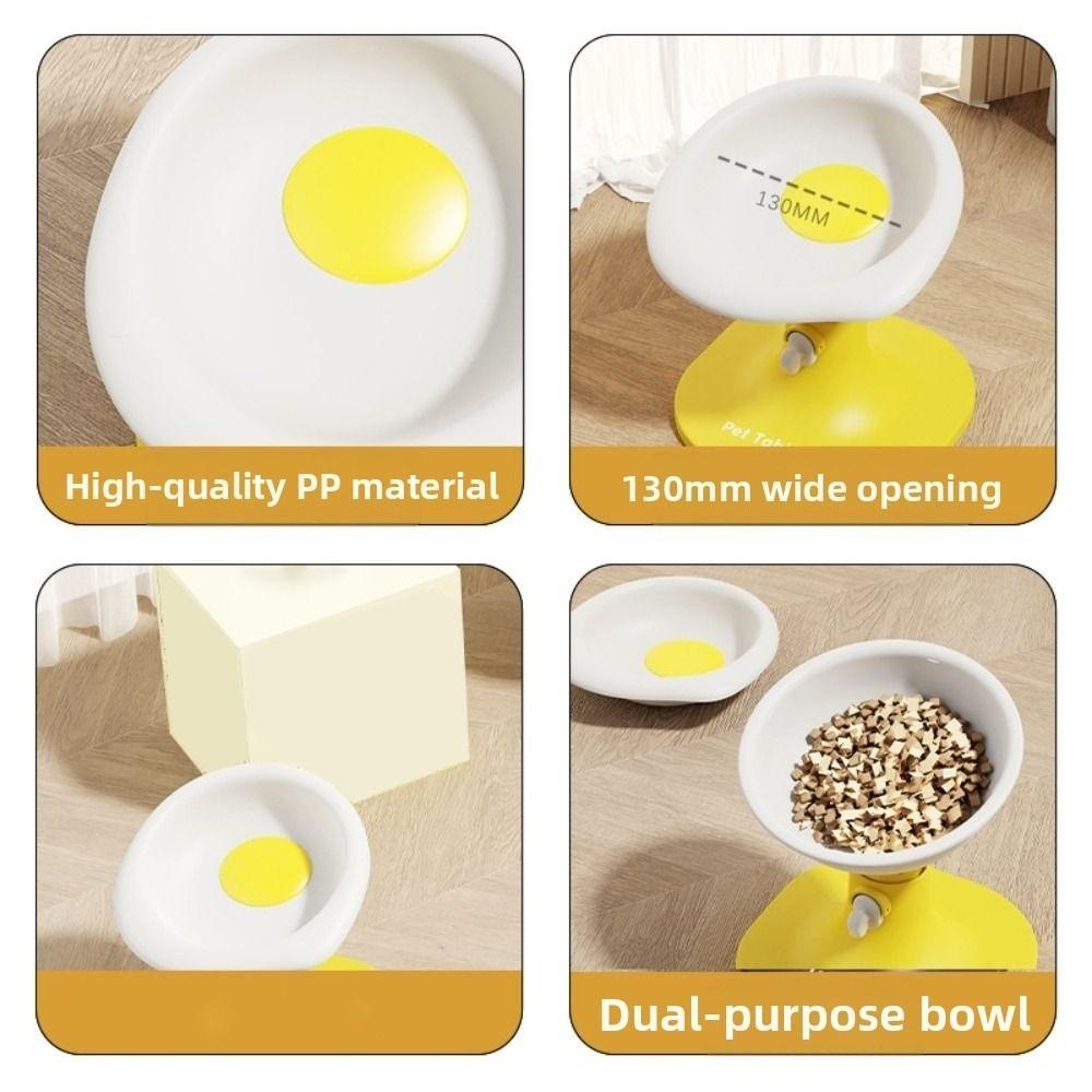 Creative Cat Food Water Bowl Cartoon Elevated Pet Feeder Bowl Pet Food Dispenser Wet Dry Food