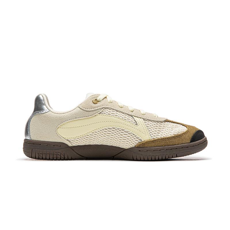 Li Ning Retro Versatile Shock Absorbing Wear Resistant Functional Casual Low Top Table Tennis Shoes Unisex Shoes AZGV023-12