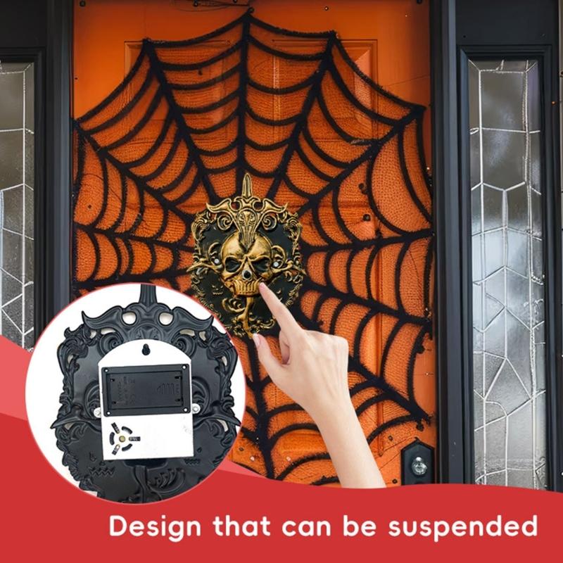 Alloys Halloweens Doorbells Features Frightening Effects Easyly Installation For Home Security And Spooky Decoration