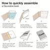 Elegant Paper Simulation Books Set of 5 for Stylish Interiors