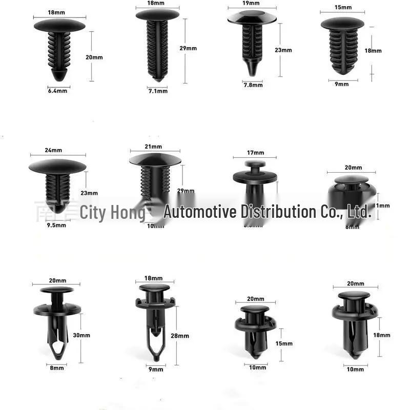 240PCS Nylon Snap Fasteners & Retainer Clips for Ford Bumpers
