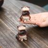 1pc Yixing Purple Clay Tea Pet Otter Ornament Animal Tea Play Decoration Tea Table