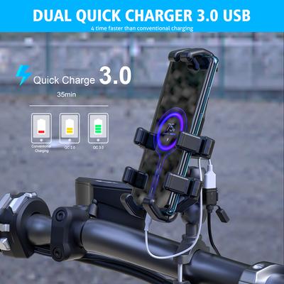 Motorcycle Handlebar Charger 12V-24V Quick Charger 3.0 USB Motorcycle Charger