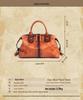 2025 European & American Retro Cowhide Women's Handbag - Top Layer, Color-Rubbed, Single Shoulder & Crossbody, Large Capacity