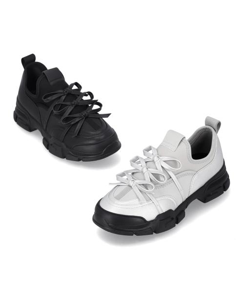 [ELCANTO] Matz Women's Ribbon Slip-On Sneakers 3cm LCWS06M613