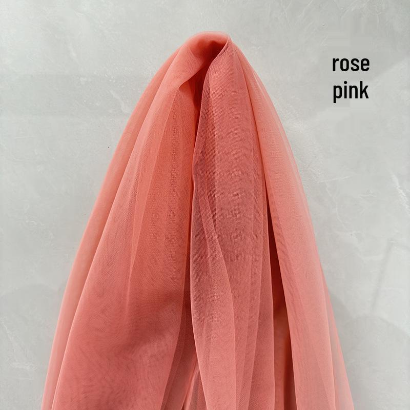 Rosa & Avocado Grün Musselin Vorhang: Tüll im chinesischen Stil für Kindergarten- oder Hochzeitsdekoration