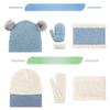 Children's Hat Scarf Gloves Three Piece Set Winter Thickened Warm Knitted Ear Protection Ball Cap Three Piece Set