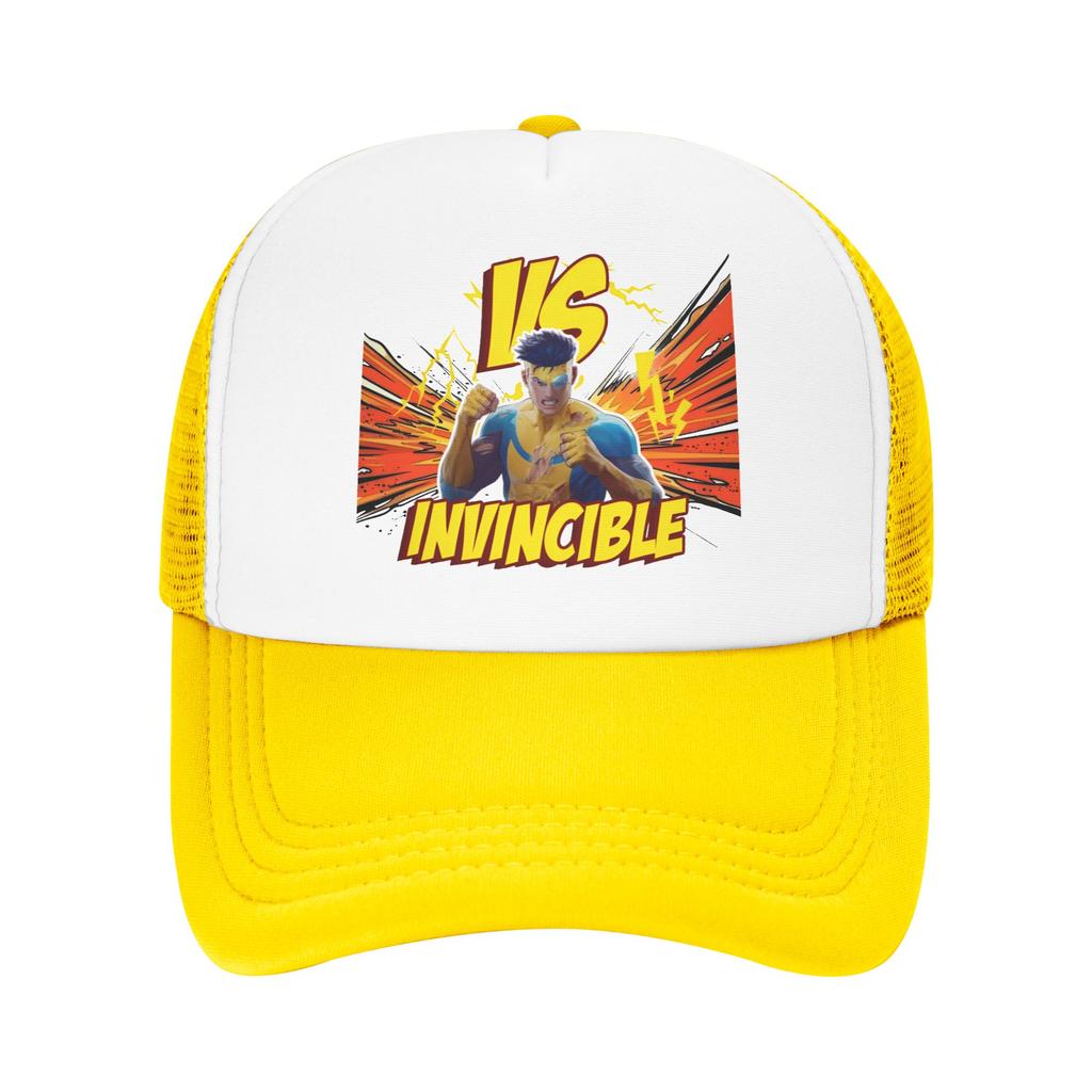 Invincibles VS Vintage Poster Sun Hats Summer Fashion Mesh Hip Hop Hats Breathable Design Baseball Caps Gift
