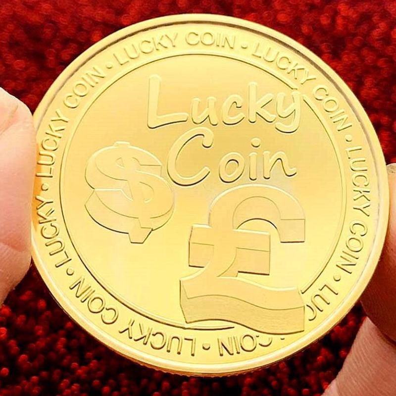 Lucky Commemorative Silver-Plated And Gold-Plated Commemorative Coin, Four Leaf Clover Embossed Mother'S Day Coin Collect