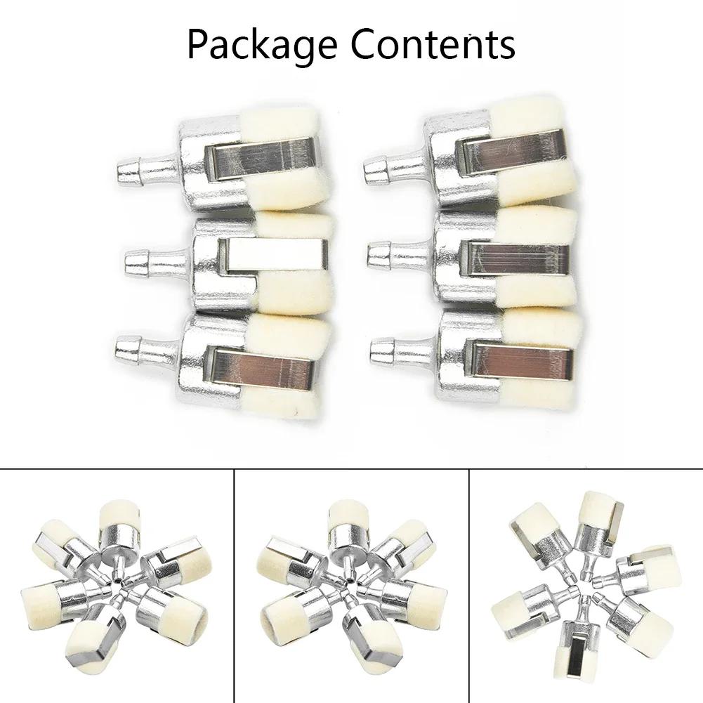 6Pcs Fuel Filter Fit Replacement Part 125-527 125-527-1 For 13120507320 Chainsaw Brushcutter Blower Small Trimmer Brushcutter