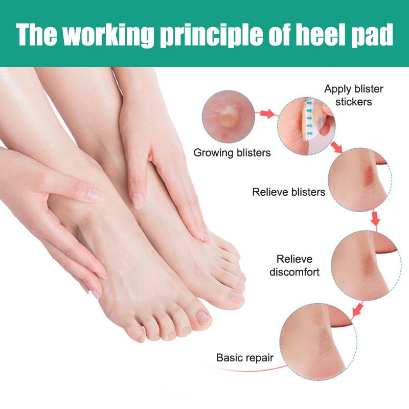 24Pcs Adhesive Hydrocolloid Gel Blister Plaster Heel Anti-Wearing Heel Sticker Pedicure Patch Plaster Foot Care Tools