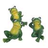3 szt. Ozdoba żaba ogrodowa w stylu amerykańskim Innowacyjne Symulowane Statuetki Żab Ogrodowych na Podwórko Domowy Ogród Patio i Trawnik