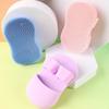 3PCS Soft Handheld Silicone Facial Cleansing Brush Anti-Slip Face Exfoliating Scrubber Brush