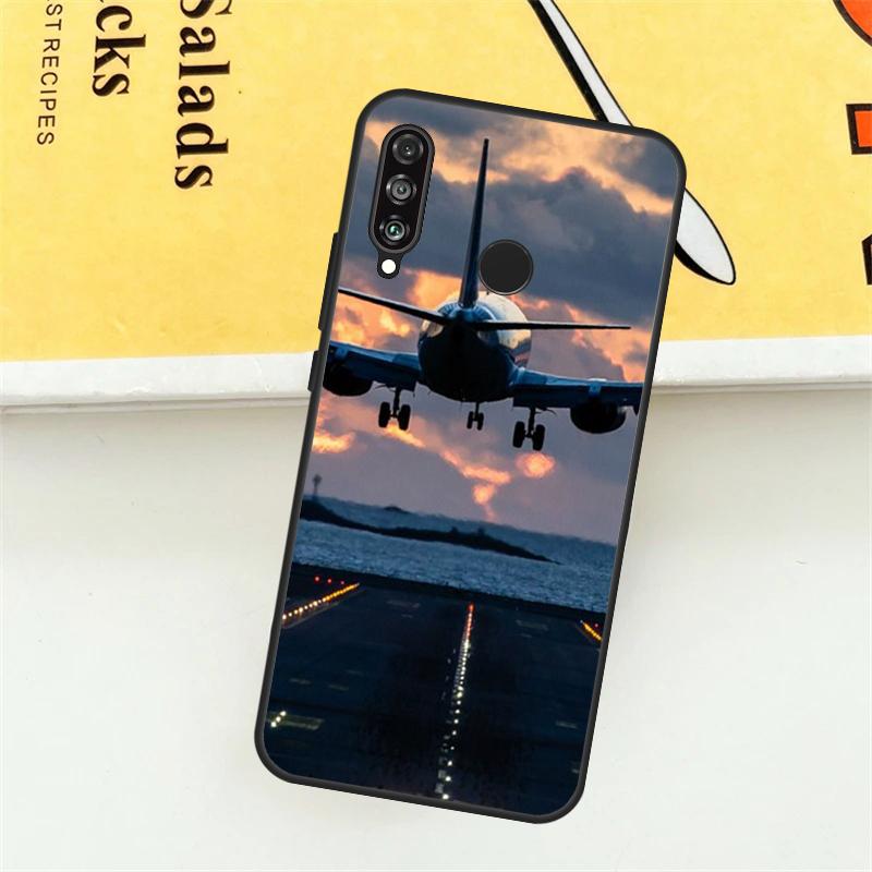 Aircraft Plane Airplane Case For Huawei P30 P20 P40 Lite Nova 11 Pro 9 10 SE 5T 3i 7i 11i Y60 Y70 Y90 Y61 Y91 Cover